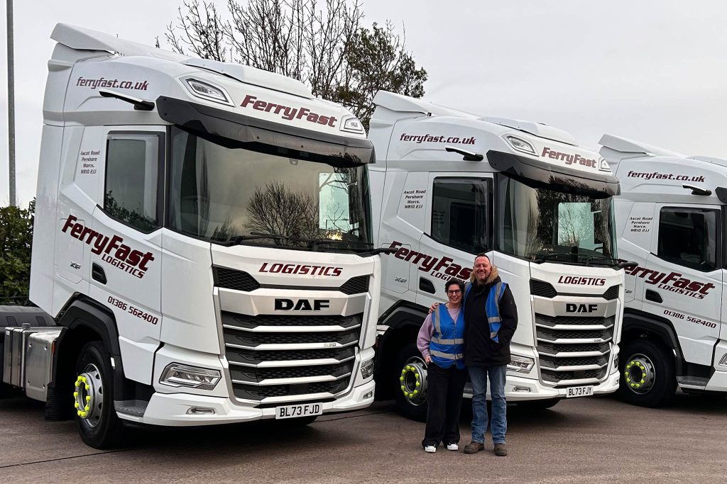 FerryFast Logistics Fleet of lorries